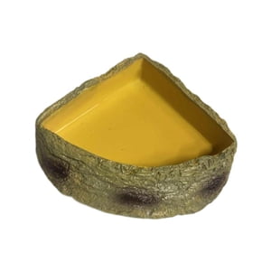 Ioensy - Cuenco De Agua Para Reptiles, Plato De Comida De Resina Esquinero Para Tortugas, Camaleones Y Tortugas M