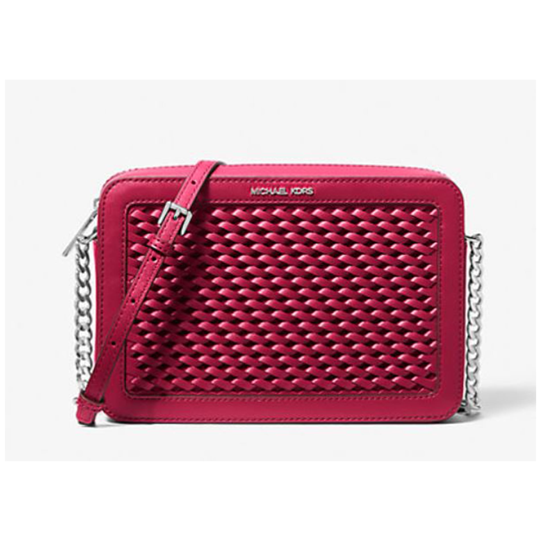 Bolso Crossbody Michael Kors Jet Set Grande Dk Raspberry