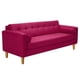 thumbnail image 2 of Sofa Retro 3cg Felpa 04 Burdeo, 2 of 6