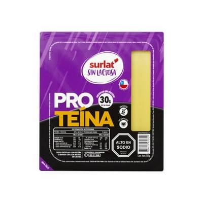 Queso Proteína Sin Lactosa Laminado 200 G Surlat
