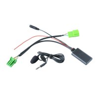 Magideal - Adaptador De Cable De Audio De Radio De Coche Con Micrófono, Módulo De Conexión Adaptador Aux Conector De Manos Libres Coche Con Suministros De