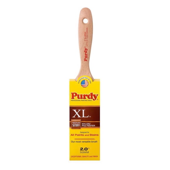 Pincel Purdy XL con forma de ramita, 5 cm, tamaño mediano, ribete plano