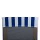 thumbnail image 3 of Toalla para sillón de playa DII Stripe, 100% algodón rizado, azul, 3 of 7