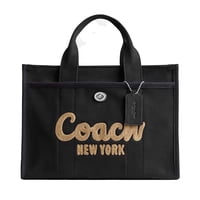 Bolsa Coach Cargo Tote De Lona Y Cuero Reciclado