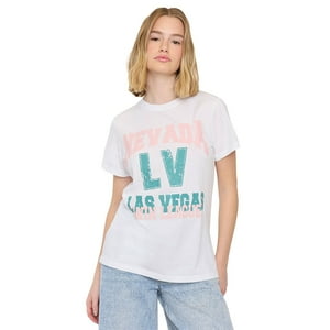 Polera Mujer Fun Oversize Blanco Varsity Corona