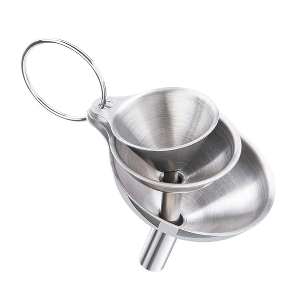 3 Embudos De Cocina Pequeños, Medianos Y Grandes Con Asas Para Transferir Fluidos 3 Embudos