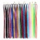 thumbnail image 2 of Xiao Hua Juego de Extensiones de Cabello con Alambre Metálico, Mechones de Cabello Resistentes Al Calor de 36.6 Pulgadas de Largo, 12 Pzas Paquetes de Cabello Brillante, Adecuado para Peinados de, 2 of 2