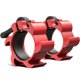 thumbnail image 1 of Par de collares de barra Synergee rojos de 5 cm, bloqueo de 2 pulgadas, 1 of 7