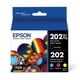 thumbnail image 1 of Paquete combinado de cartuchos de tinta Epson 202 Claria de alta capacidad, 1 of 6