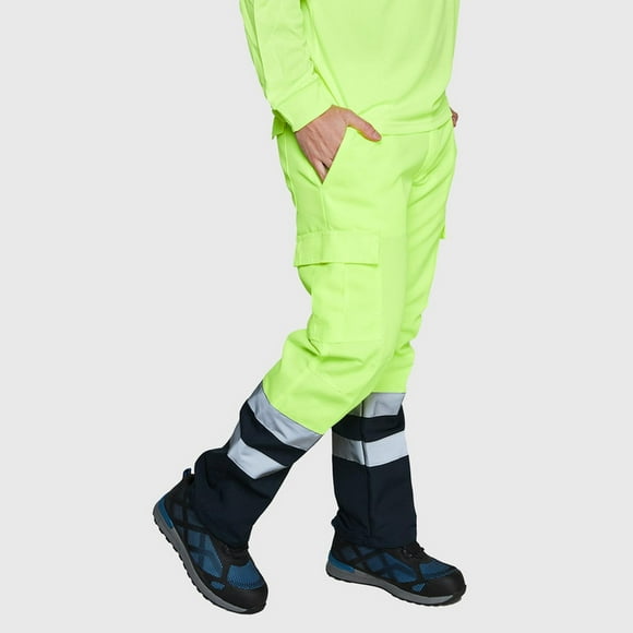 Pantalón Cargo Canvas Alta Visibilidad Comb. amarillo L