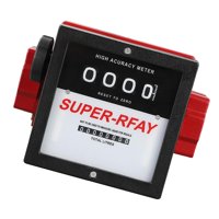 Ioensy - Medidor De Combustible Mecánico Confiable Para Transferencia De Combustible Medidor De Litros De Flujo De Combustible 1,5 Pulgadas