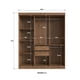thumbnail image 5 of Clóset New York 6 Puertas 2 Cajones Interiores Mdf Cataño - Negro, 5 of 7
