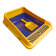 thumbnail image 3 of Arenero Para Gato Belug Higiene Gatos Caja De Arena Para Gatos Color Amarillo Azul, 3 of 5