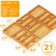 thumbnail image 3 of CADDY SpaceAid Set de 21 Piezas de Organizadores de Bambú Natural, 3 of 6