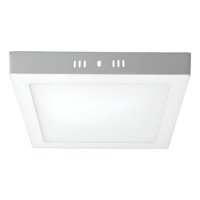 Teimporta - Panel Led Foco Plafón Sobrepuesto Cuadrado 18W Luz Cálida Blanco