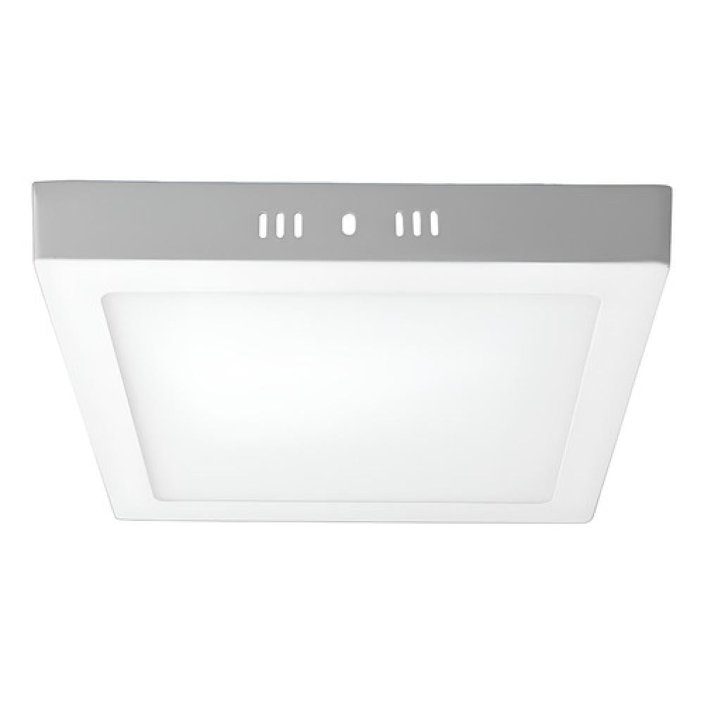 Teimporta - Panel Led Foco Plafón Sobrepuesto Cuadrado 18w Luz Cálida Blanco