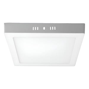 Teimporta - Panel Led Foco Plafón Sobrepuesto Cuadrado 18W Luz Cálida Blanco