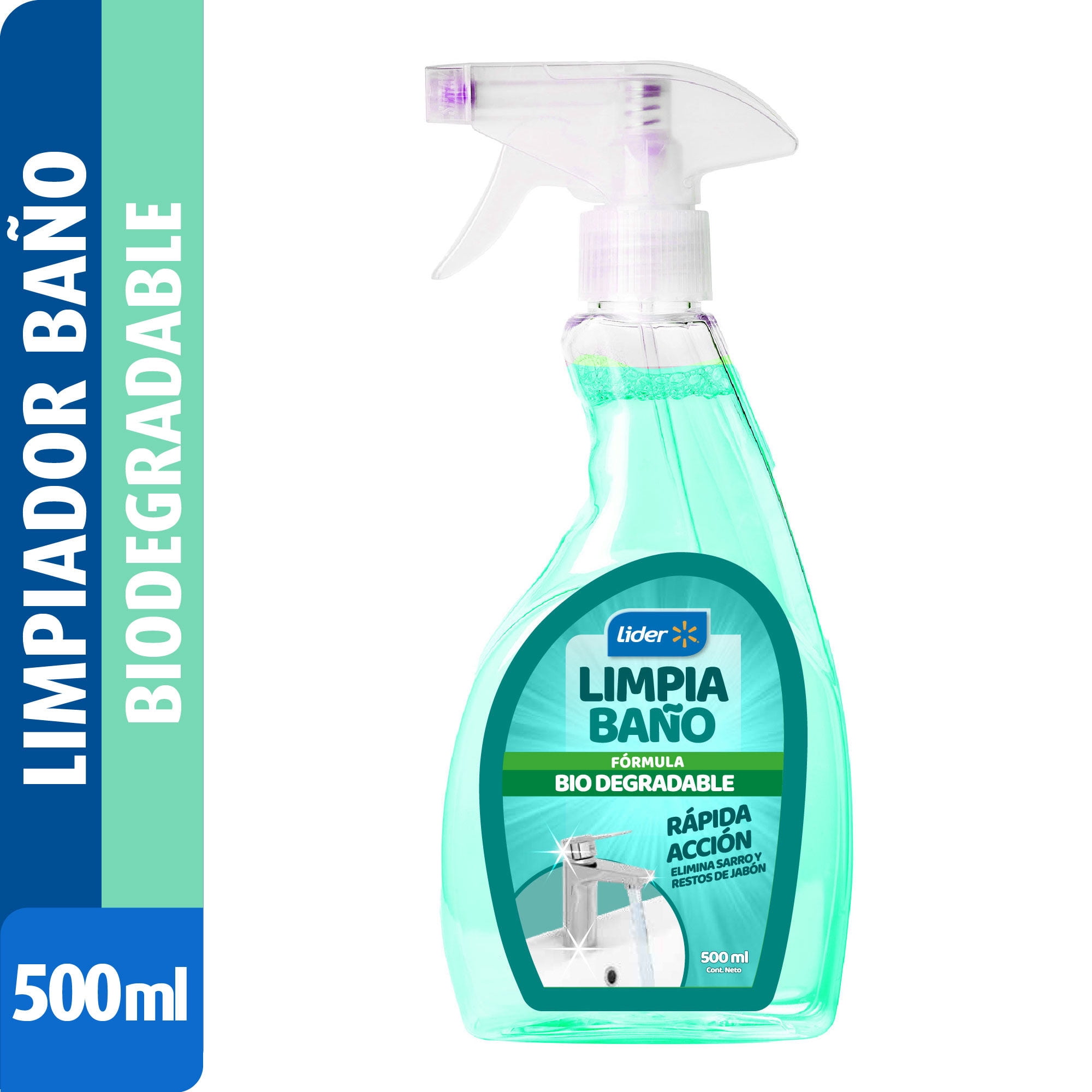 Limpia Baños Líquido Biodegradable Con Gatillo Botella 500 ml Lider