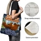 thumbnail image 3 of Grizzy y los Lemmings Bolso de tela con estampado de lienzo para mujer, bolsa de compras reutilizable y estética, con cremallera interior, regalo para mujer, 35 × 40 cm., 3 of 6