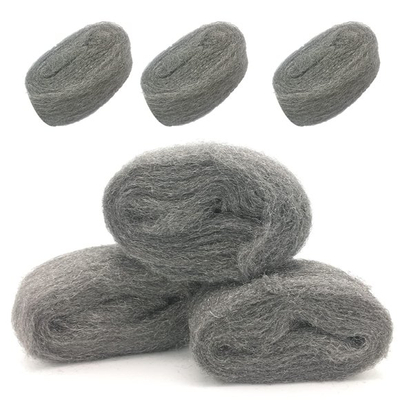 Kit de tela con relleno de lana de acero Alabrocon, paquete de 6 × 10 m