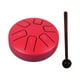 thumbnail image 1 of Tongue Drum 6 Notas 3.8 Pulgadas Con Mazos Mini Tambor De Mano Para Concierto Musical Rojo, 1 of 5