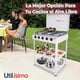 thumbnail image 2 of Cocina Encimera a Gas Licuado 5 Platos con Mesa Cocinilla Blanco, 2 of 8