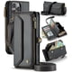 thumbnail image 1 of CaseMe Funda de Cuero para iPhone 16 Pro Max 6.9" Tipo Billetera [Bloqueo RFID] con Ranura para Billetes con Zíper y 10 Tarjeteros, Correa de Hombro Magnética de Cuero PU Suave para iPhone 16 Pro Max, 1 of 13