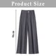 thumbnail image 5 of Pantalones de tweed de lana de espiga de otoño e invierno, pantalones de pierna ancha, pantalones de cintura alta para mujer, pantalones de pierna ancha de moda, pantalones de mujer, 5 of 5
