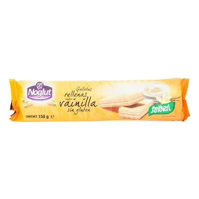 Galleta Rellena Sabor Vainilla Sin Gluten Bolsa 150 G Santiveri