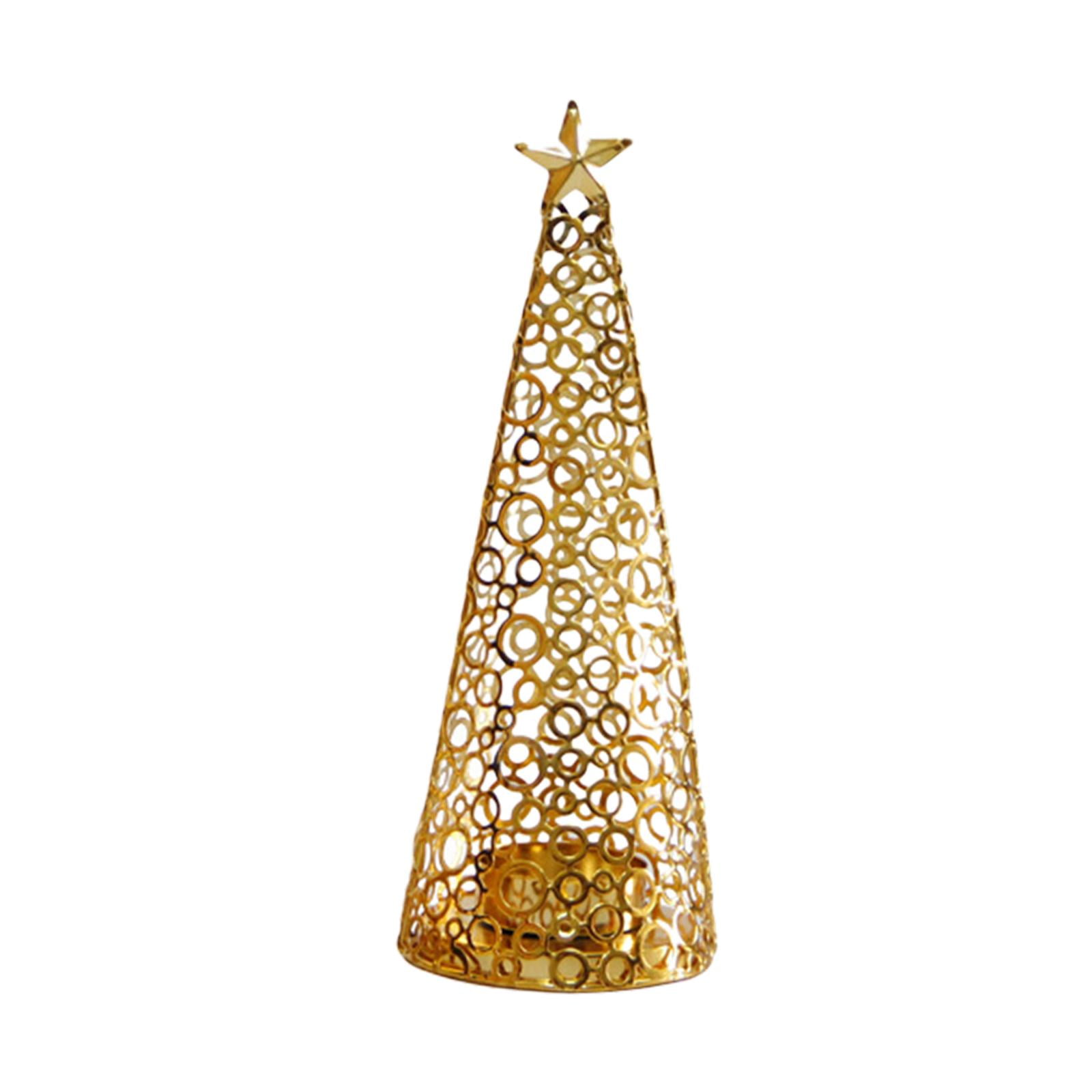 Bothyi - Portavelas De Navidad De Hierro, Decoración De Mesa Para Escritorio, Hogar, Pequeño