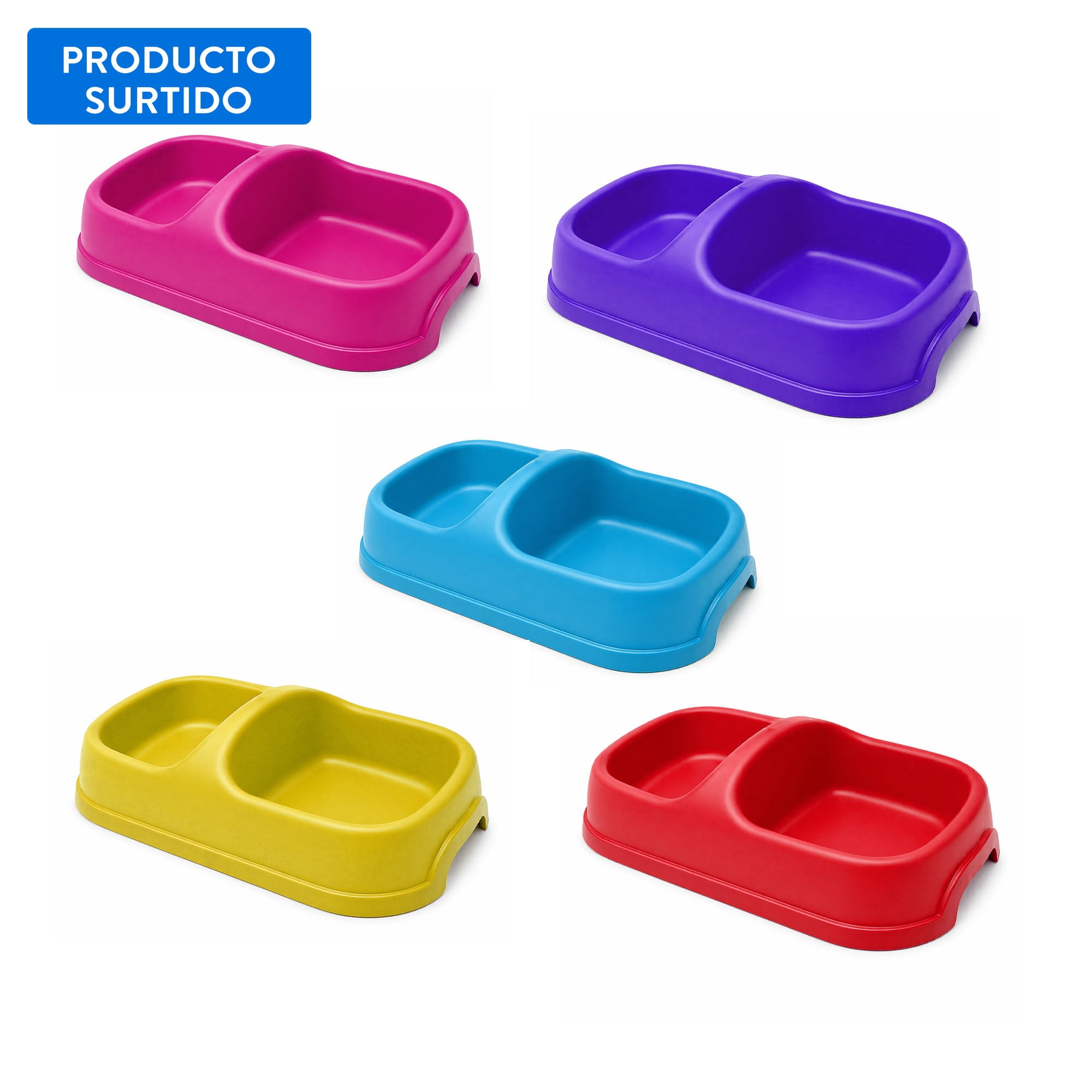 Plato Para Perro Doble Tamaño L 1 Un Buddy Pet