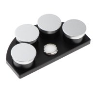 Ioensy - Soporte Para Taza De Aceite, 4 Platos, Práctico Plato De Aceite Para Mantenimiento, Relojeros, Aficionados, Plata