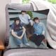 thumbnail image 1 of Trillizos Sturniolo Fundas de almohada de terciopelo con tema, regalos de funda de almohada, decoración para el hogar, cojín de lanzar, regalo de cumpleaños para fans y parejas.61*61cm., 1 of 6