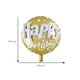 thumbnail image 5 of Juego de globos de aluminio con forma de feliz cumpleaños, 8 unidades, negro y dorado, 45 cm, 5 of 6