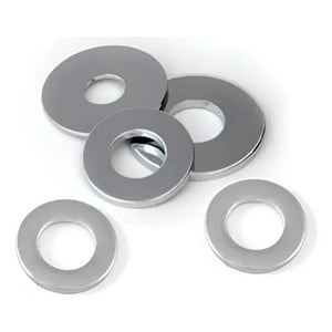 Metalfer - Golilla Plana Calibrada G2 De 5/32 Zincada (100 Unidades)