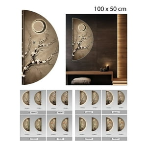 Xianzhu - Cuadro Paisaje Con Luces Led - 100 X 50 Cm