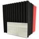 thumbnail image 1 of Panel insonorizado HPKL9999 de 30 x 30 x 2,5 cm, negro y rojo, paquete de 12, 1 of 5