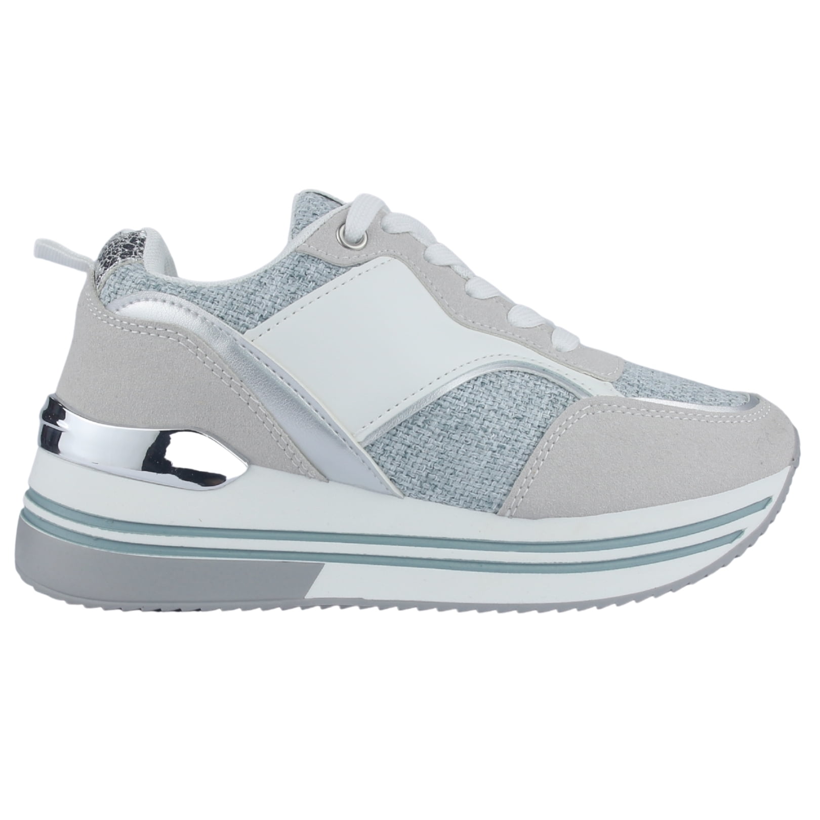 Zapatilla Mujer Chalada Jettixlow2 Blanco/celeste Urbano