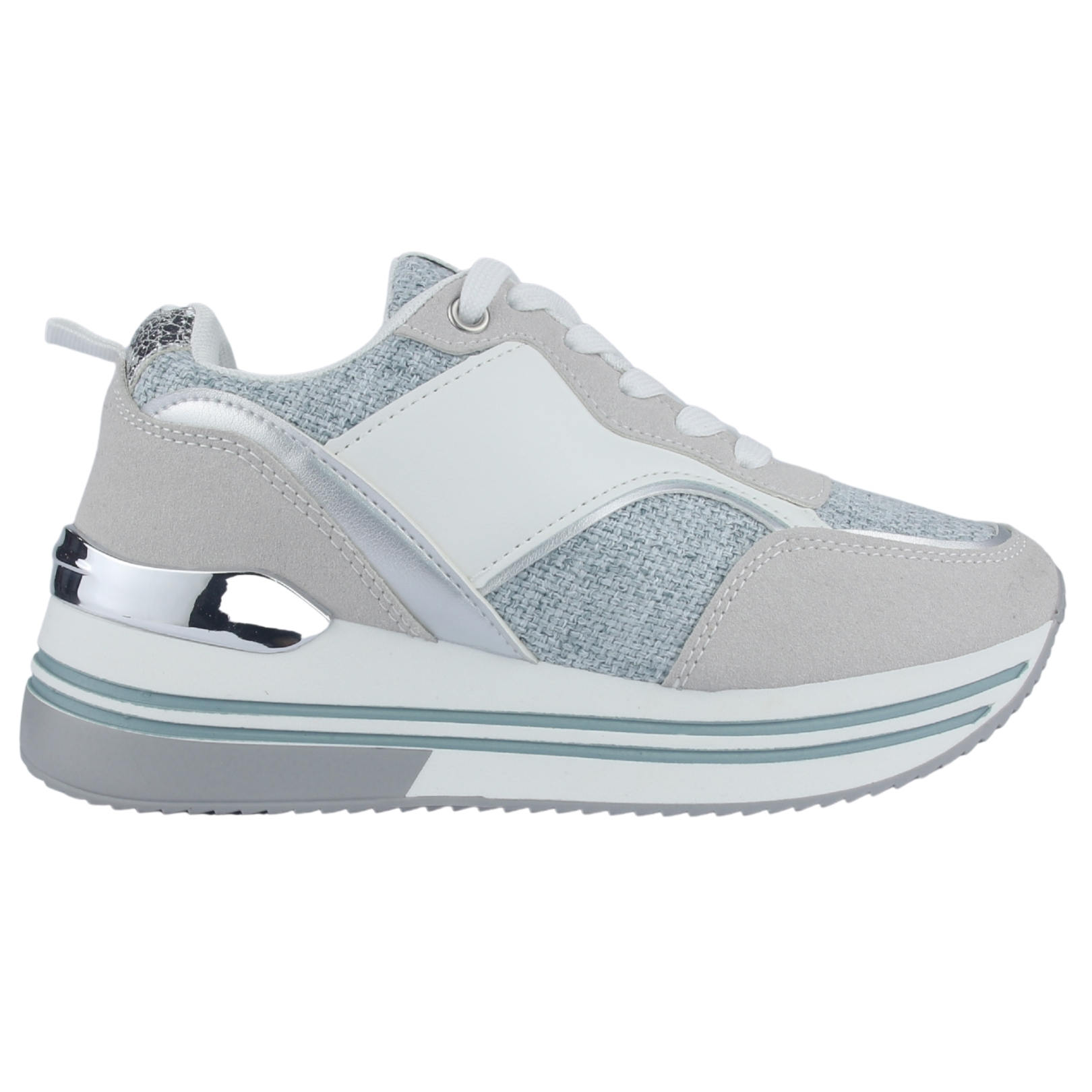 Zapatilla Mujer Chalada Jettixlow2 Blanco/Celeste Urbano