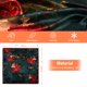 thumbnail image 4 of Pañuelo de cabeza Stlvoll de seda 68 cm con flores (rojo + cian), 4 of 7