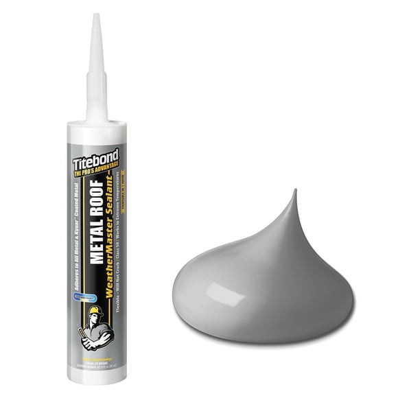 Sellador Titebond WeatherMaster Metal Roof Silver, 300 ml