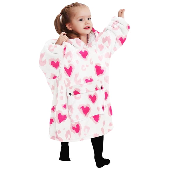 Sudadera con capucha portátil KFUBUO para niños de 2 a 6 años, franela