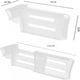 thumbnail image 3 of Divisor retráctil para puerta lateral de refrigerador, 6 unidades, color blanco, 3 of 5