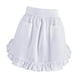 thumbnail image 5 of Delantal de cintura medio delantal suave multifuncional suministros de cocina con bolsillos para camareros, floristerías, camareras, cocinas, cafeterí Blanco, 5 of 5