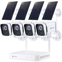Sistema De Cámara De Seguridad Kittyhok Solar 2K Ultra 4 Piezas 60D