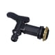 thumbnail image 3 of Grifo De Agua A Tope Negro Para Tanque De Almacenamiento De Lluvia Cubo De Almacenamiento De Jardín Grifo De Tanque Hebilla De Hilo De Latón, 3 of 3