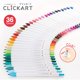 thumbnail image 2 of Set de 12 plumas de colores a base de agua Zebra Clickart Calm Dark, 2 of 7