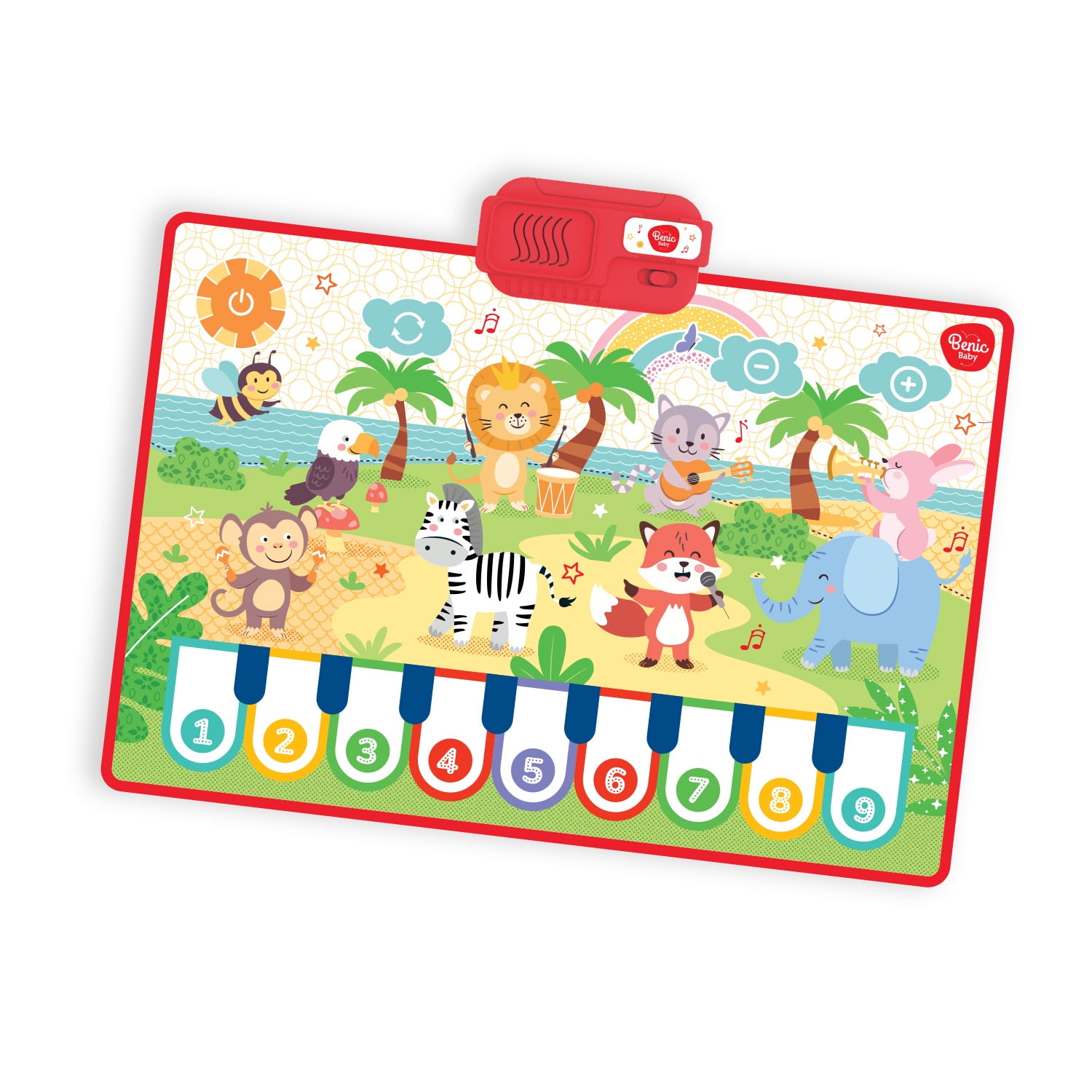 Benic Baby - Alfombra Musical Infantil Con Sonidos Y Estimulación Sensorial