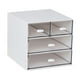 thumbnail image 1 of Organizador De Escritorio Con Cajones Caja De Almacenamiento De Cajones Transparente Para Bolígrafos De Manualidades De Oficina 4 Cajones, 1 of 5
