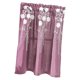 thumbnail image 3 of Cortina de ventana floral Semi-Sheer Cortina de cocina Tier Purple - 137x61cm, 3 of 5